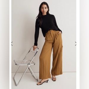 Brown Wide-Leg Pants